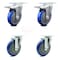 Service Caster Cambro Ultra Pan Carrier Swivel Caster with Brakes Replacement Set - SCC CAM-SCC-TTL20S514-PPUB-BLUE-2-S-2 - alternate 1